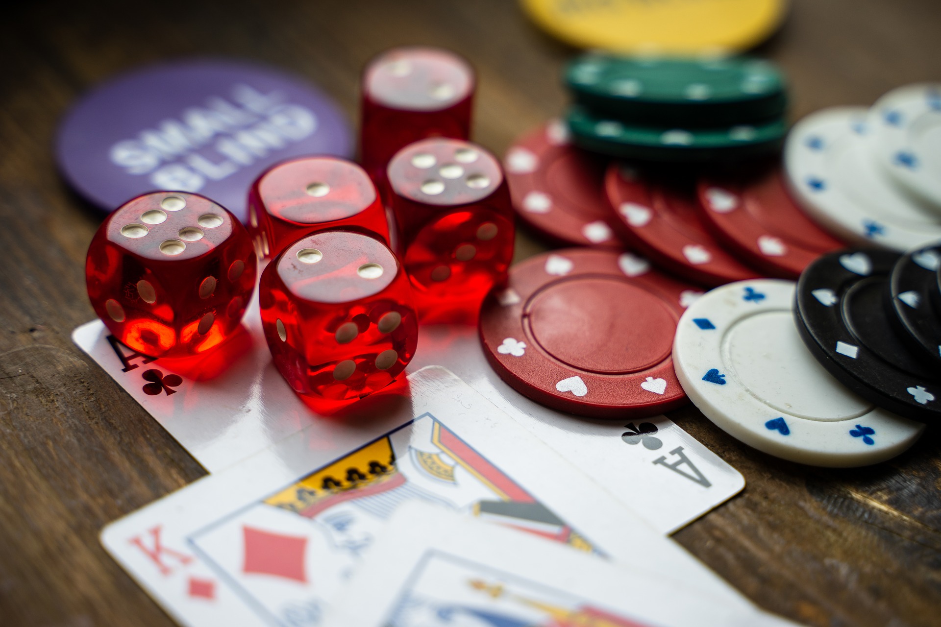dice and cards